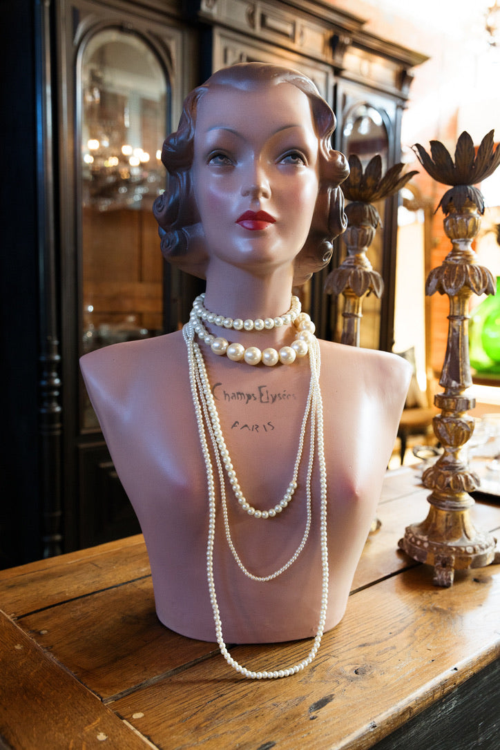1940's French Boutique Display Bust