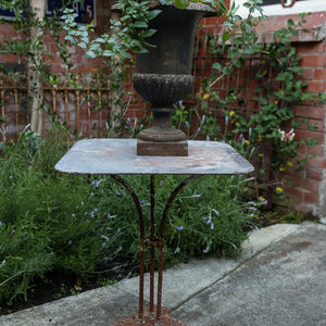 Antique French Bistro/Garden Table ~ Zinc Top