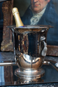 French Mid Century Hollywood Regency Champagne Bucket & Tray