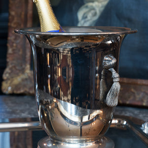 French Mid Century Hollywood Regency Champagne Bucket & Tray