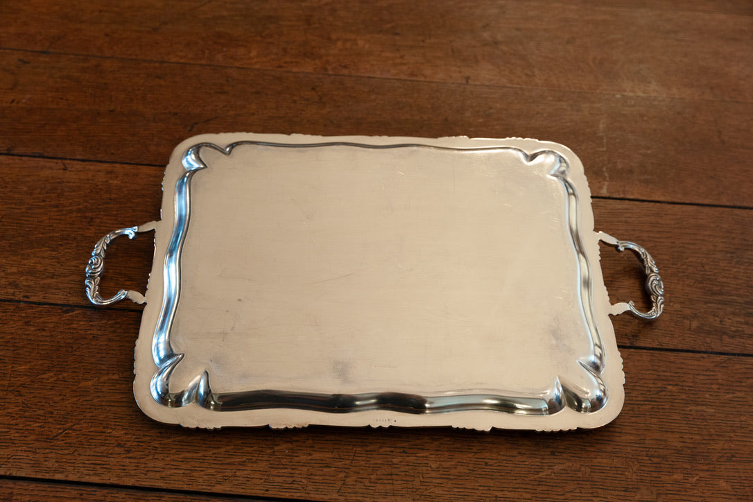 Vintage Belgian Wiskemann Silver Plated Tray