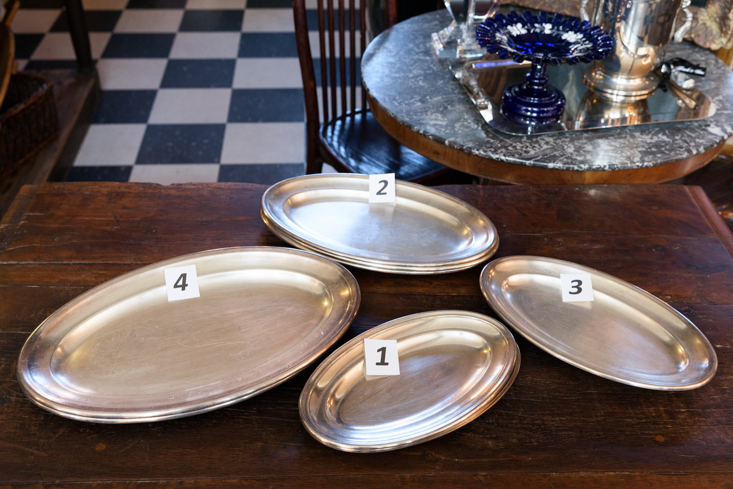19th Century French Hotel Platters