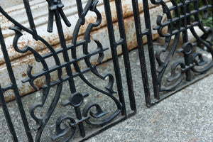 Vintage French Cast Iron Grills ~ Black