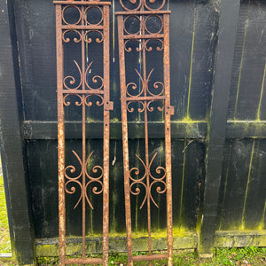 19th Century French Wrought Iron Fence Posts