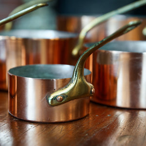 Vintage French Copper Saucepans