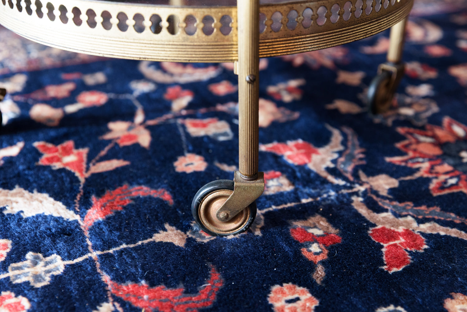 French Mid Century Round Trolley