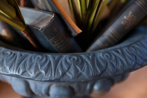 Large 19th Century French Cast Iron Urns