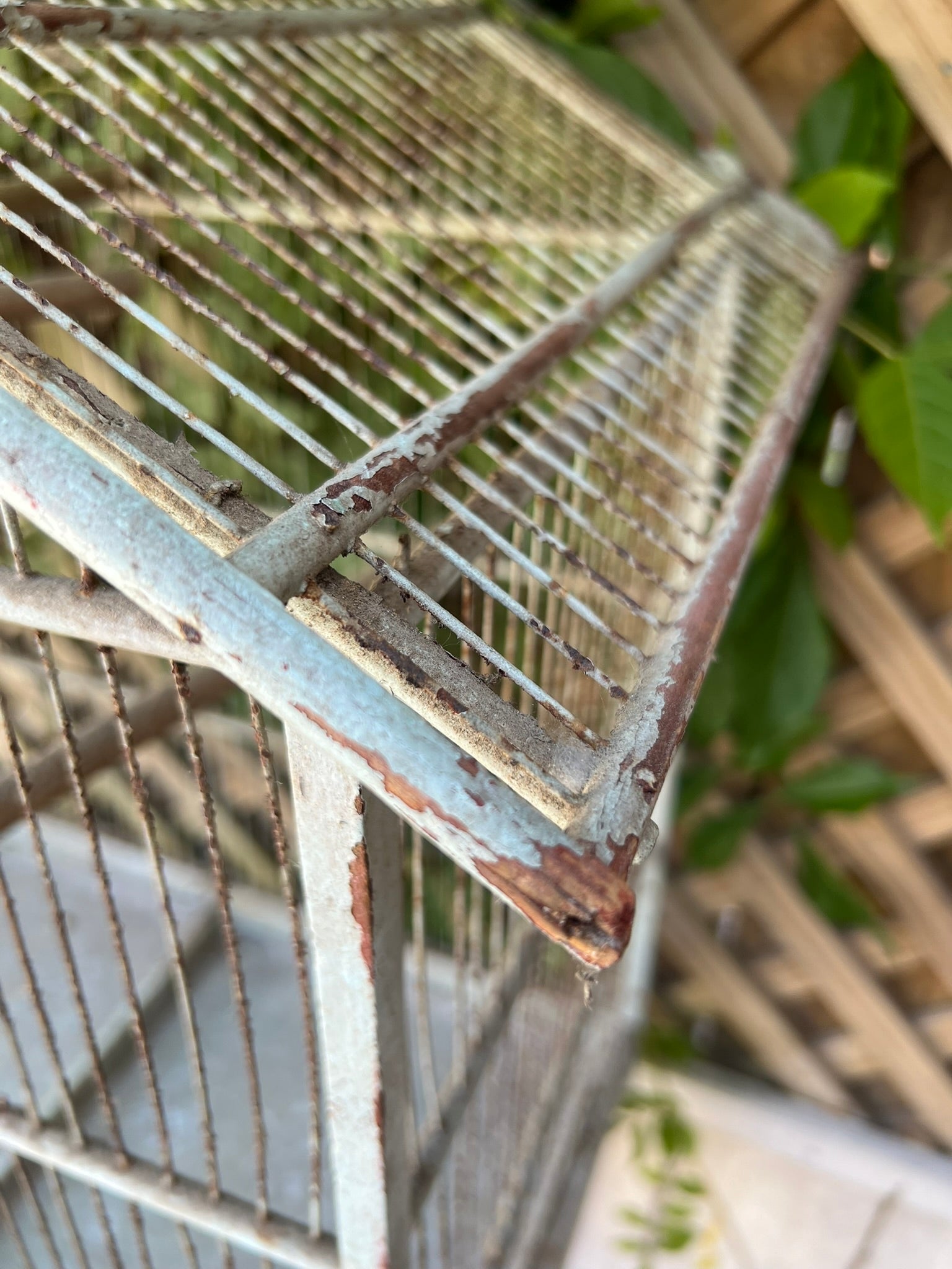 1950's French Birdcage ~ Grey Patina