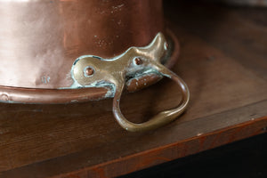 Vintage French Copper Pan ~ Bay Leaves