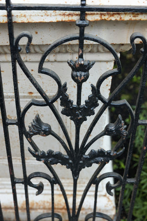Vintage French Cast Iron Grills ~ Black