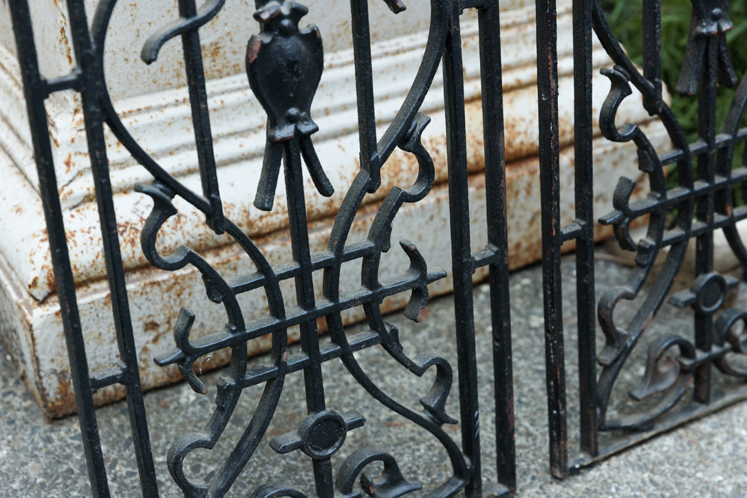 Vintage French Cast Iron Grills ~ Black