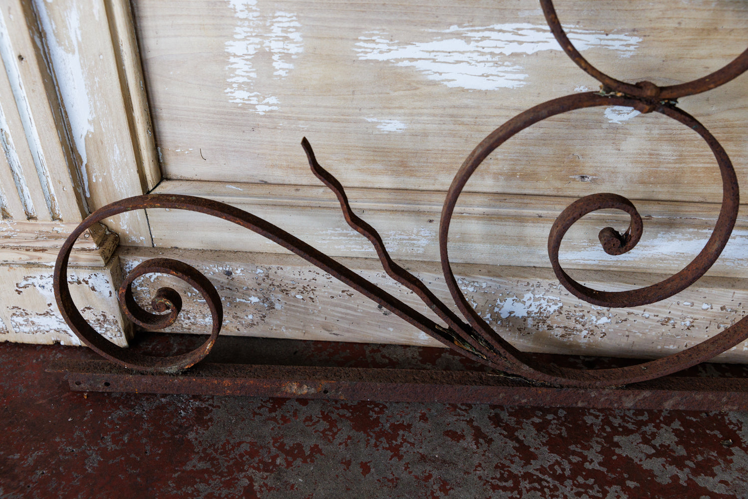 19th Century French Wrought Iron Gate Crowns.