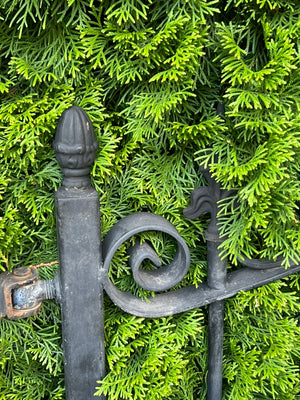 French Wrought Iron Gates ~ Black Acorn Finals