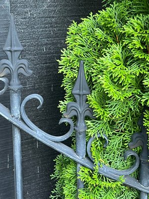 French Wrought Iron Gates ~ Black Acorn Finals