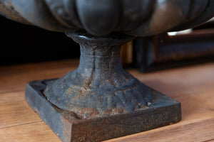 Large 19th Century French Cast Iron Urns