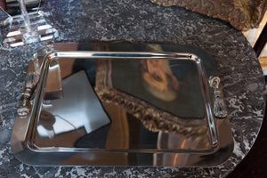 French Mid Century Hollywood Regency Champagne Bucket & Tray