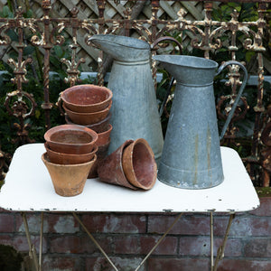 Vintage French White Iron Garden Table ~ No 3