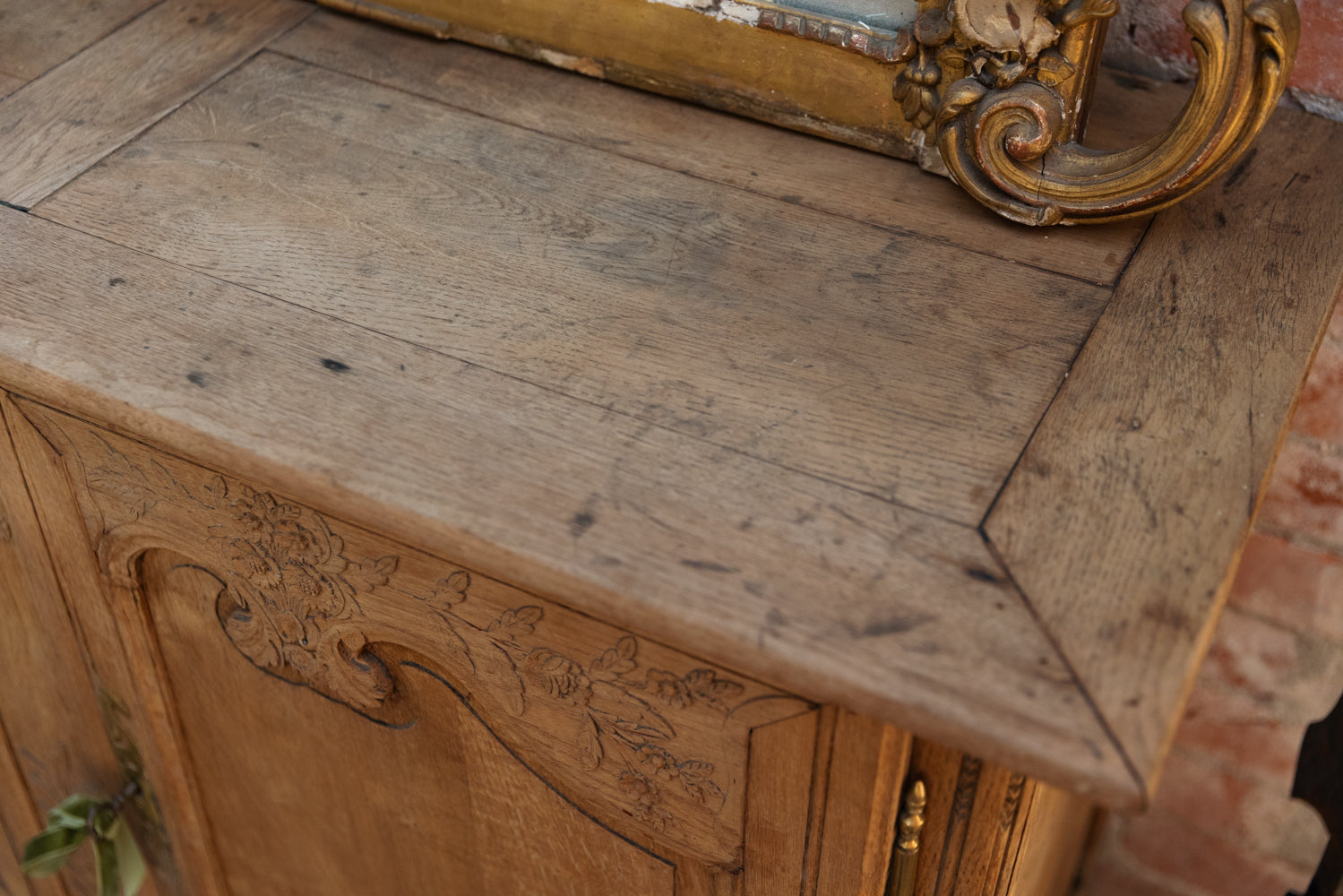 19th Century French Bleached Oak Dresser
