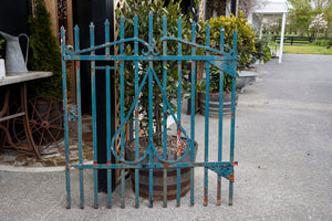 Vintage French Gate ~ Blue Patina