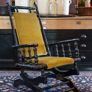 Original 19th Century French Napoleon III Rocking Chair