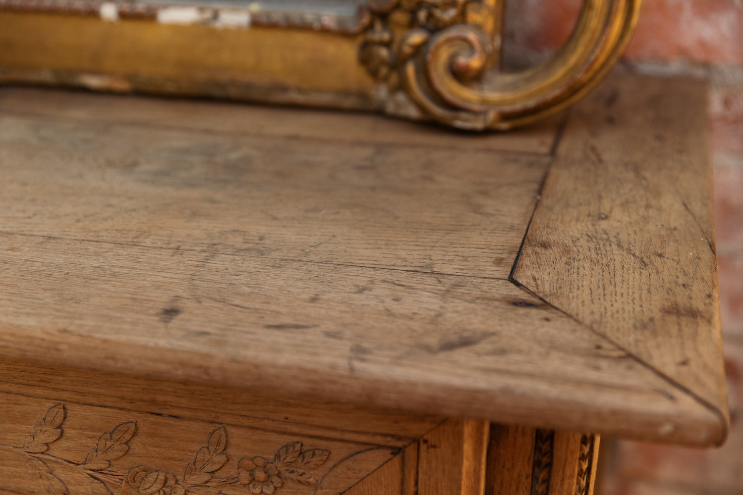 19th Century French Bleached Oak Dresser