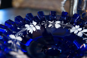 Cobalt Blue Belgian Bon Bon Plate