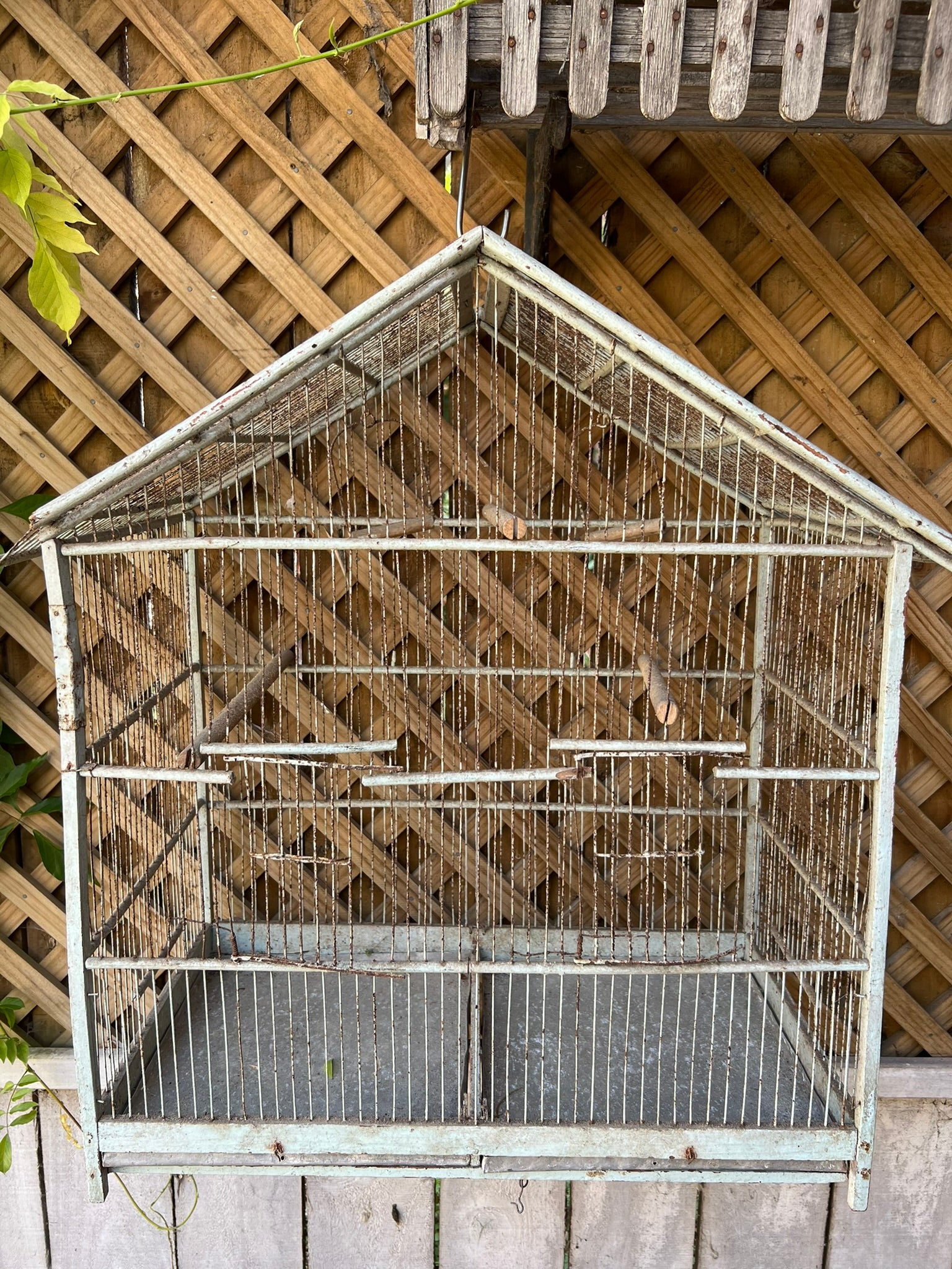 1950's French Birdcage ~ Grey Patina