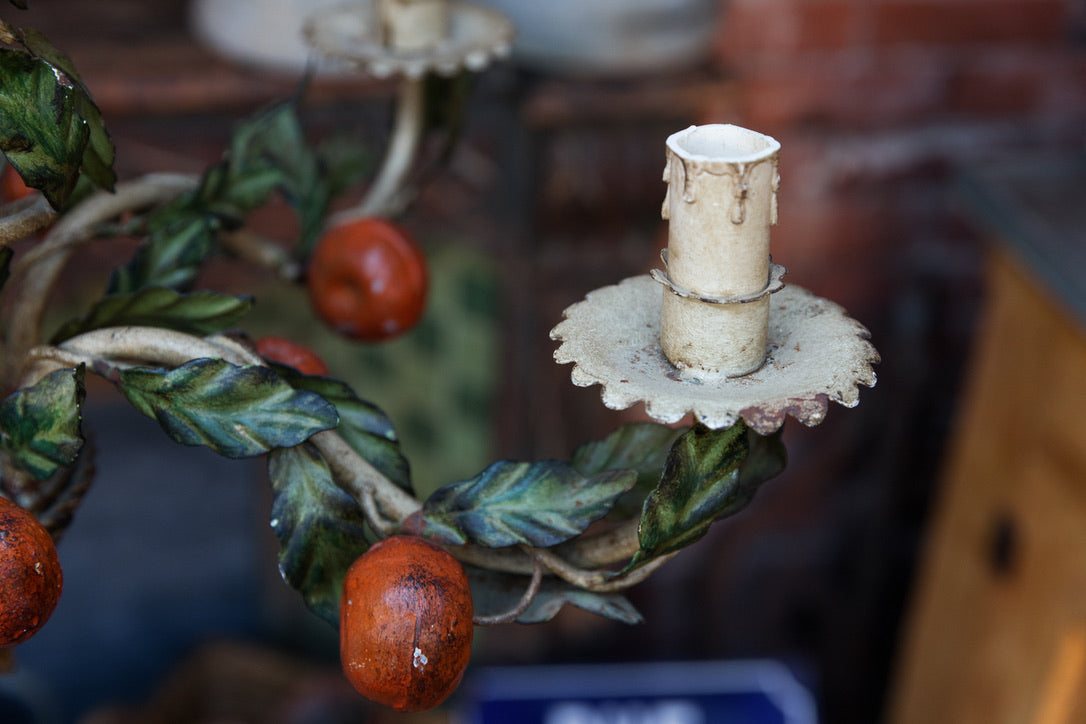Gorgeous 1950's Italian Florentine Mandarin Chandeliers