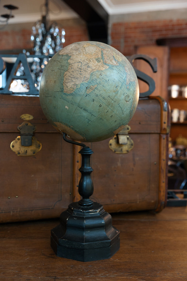 Beautiful Original French 19th Century World Globe