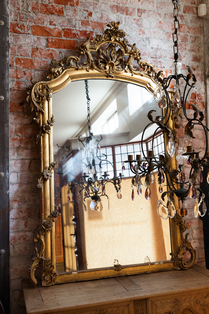 Original 18th Century French Mantle Mirror