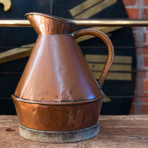 Vintage French Vineyard Wine Copper Measure