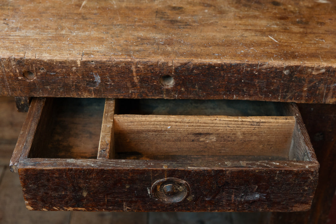 1930's French Workbench/Console ~ Natural