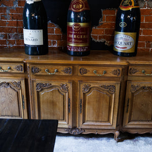 French Louis XV Style Sideboard - Parquet Top