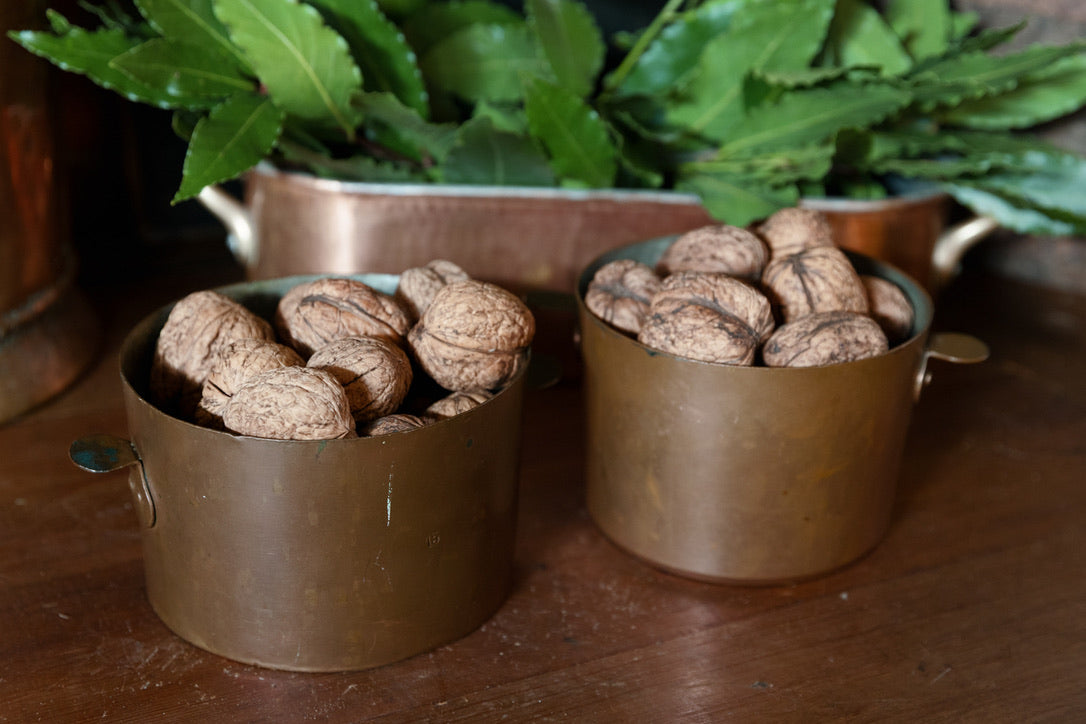 Baby Vintage French Restaurant Kitchen Coppers
