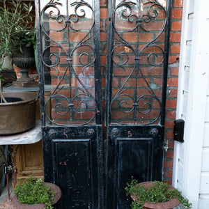 19th Century French Chapel Doors ~ Wrought Iron