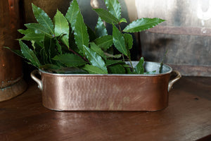 French Copper Poacher ~ Brass Handles