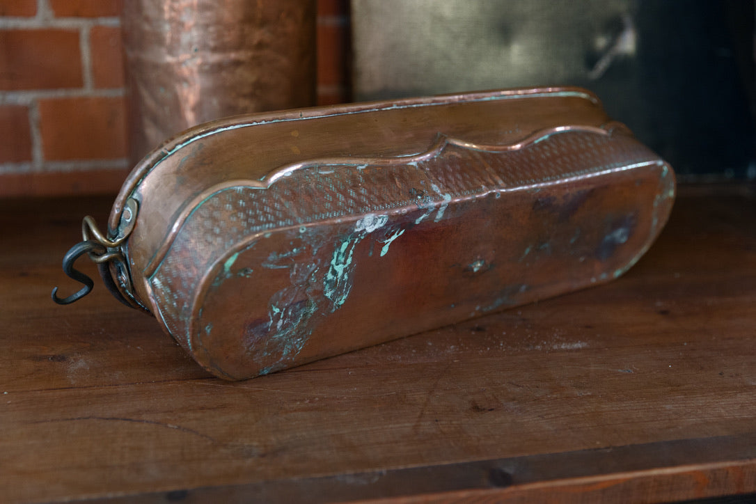 Vintage French Copper Poacher ~ Wave