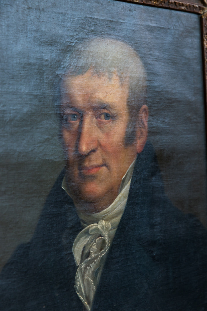 French Oil Portrait Canvas ~ Gilt Frame