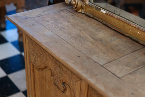 19th Century French Bleached Oak Dresser