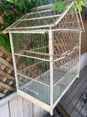 1950's French Birdcage ~ Grey Patina