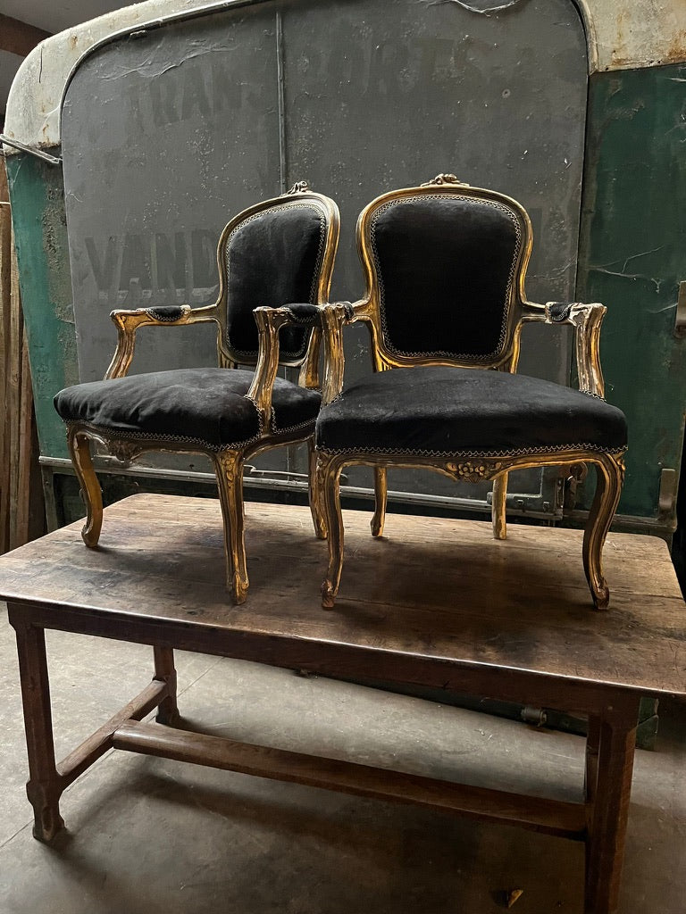 19th Century French Chairs ~ Patina Perfection