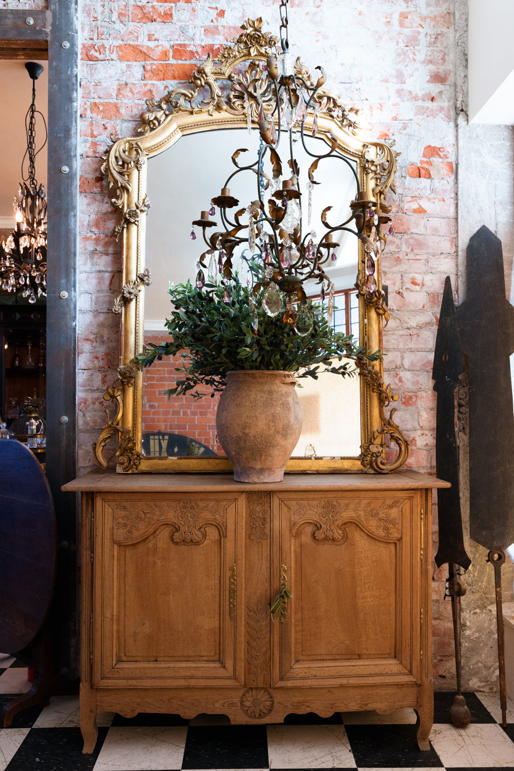 19th Century French Bleached Oak Dresser