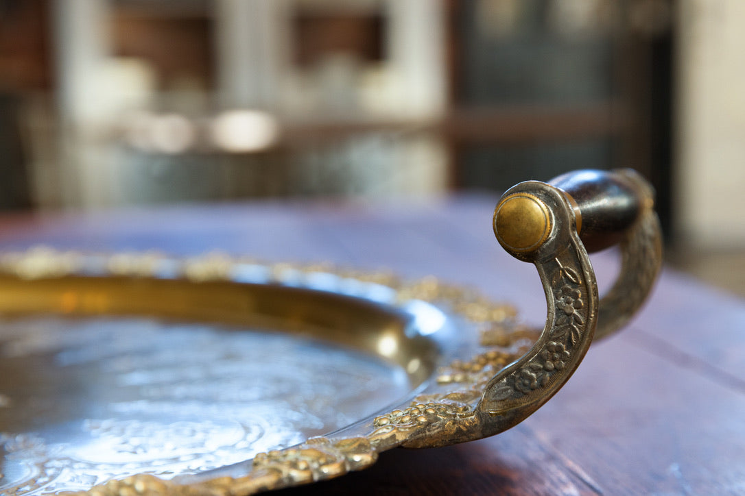 Beautiful Original French Napoleon III Tray ~ Bronze