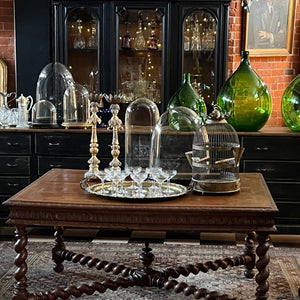 19th Century French Oak Library Table