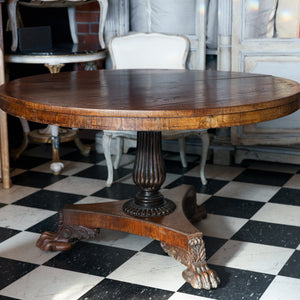 Original French Empire Walnut Table