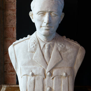 King Baudouin Of Belgium Plaster Bust ~ Signed