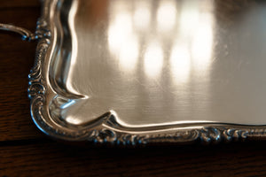 Vintage Belgian Wiskemann Silver Plated Tray