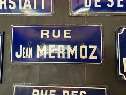 Original Vintage French Enamel Street Signs