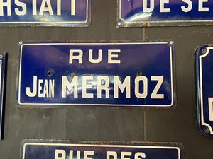Original Vintage French Enamel Street Signs