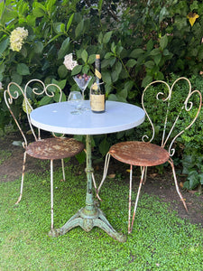 French Bistro Table ~ French Green Base